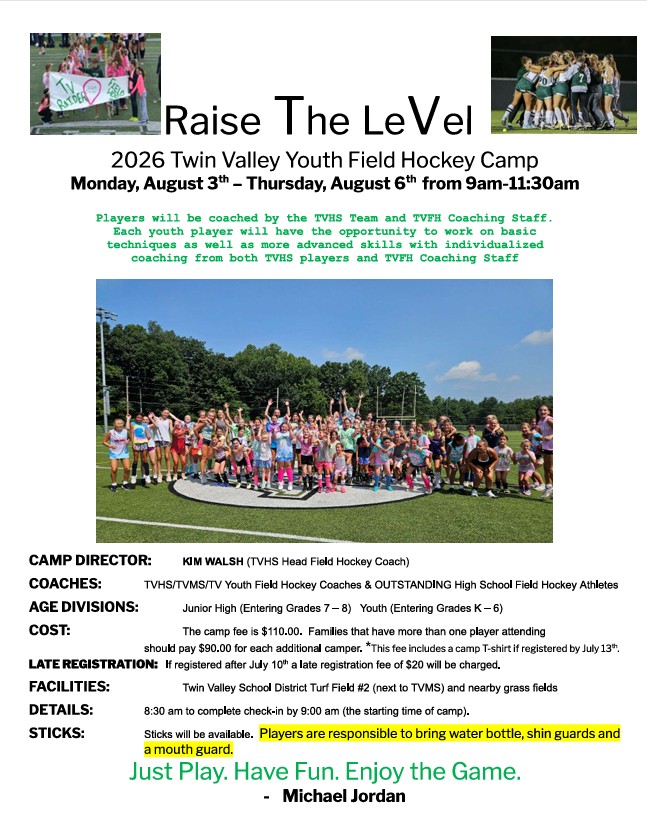 Raise The Level Youth Camp Flier 2026